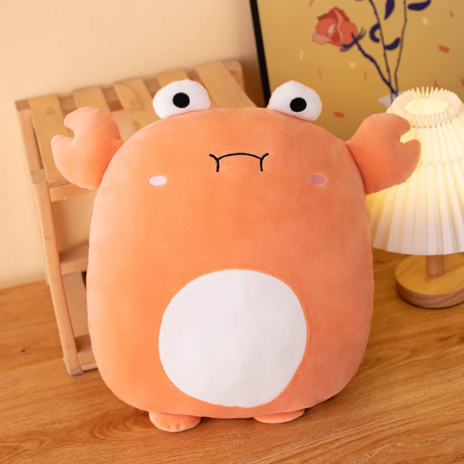 Grafingy Crab Plush Pillow 16 Inch Cuddly Stuffed Animal Toy