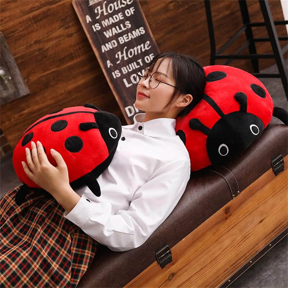 Soft Plush Ladybug Pillow Toy for Kids and Adults Red 30cm11inch