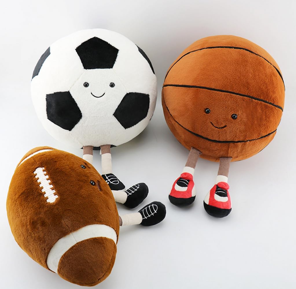 XIYUAN 13 Inch Football Plush Pillow Toy for Kids