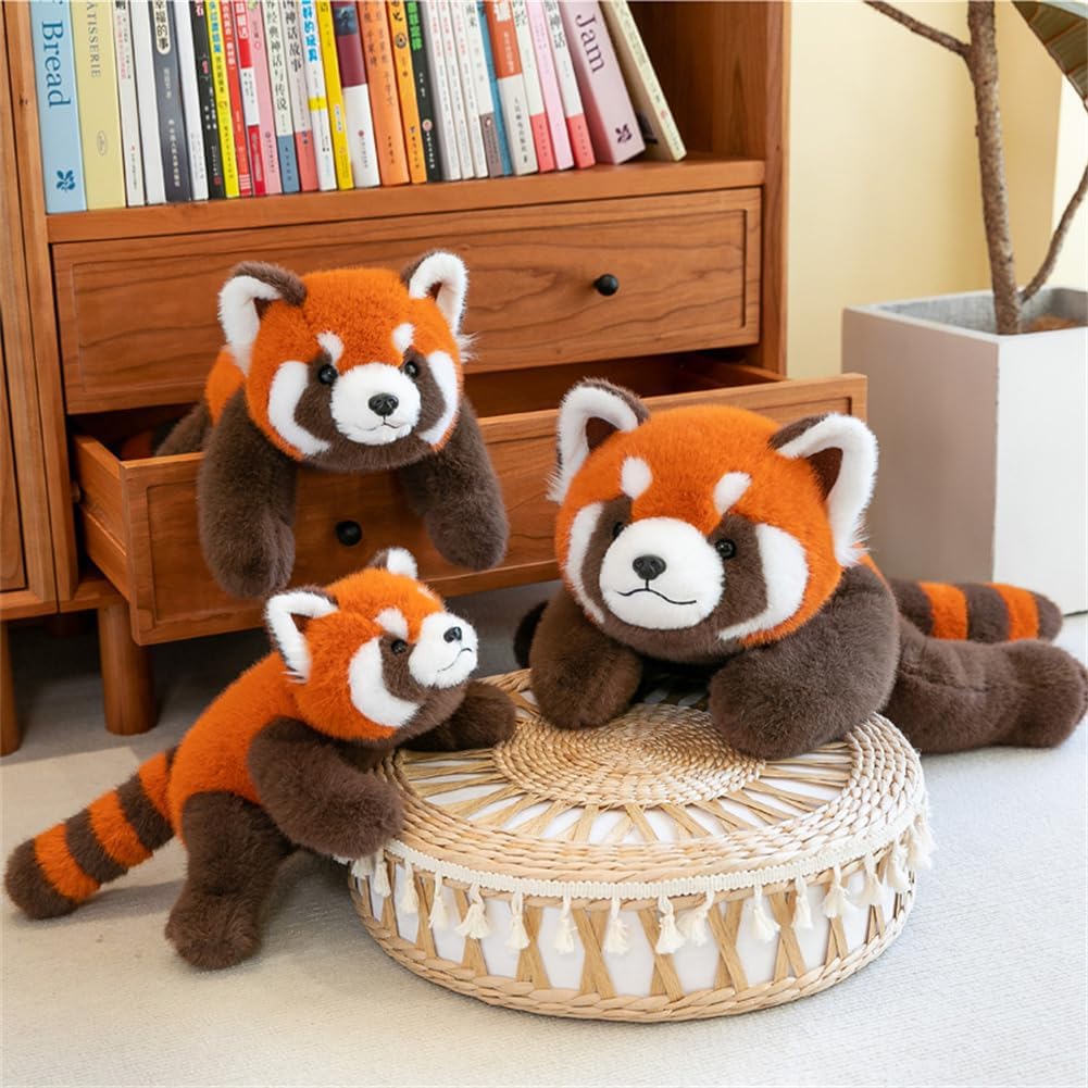 INSTITIZER Red Panda Plush Pillow 118 Inch Weighted Stuffed Animal