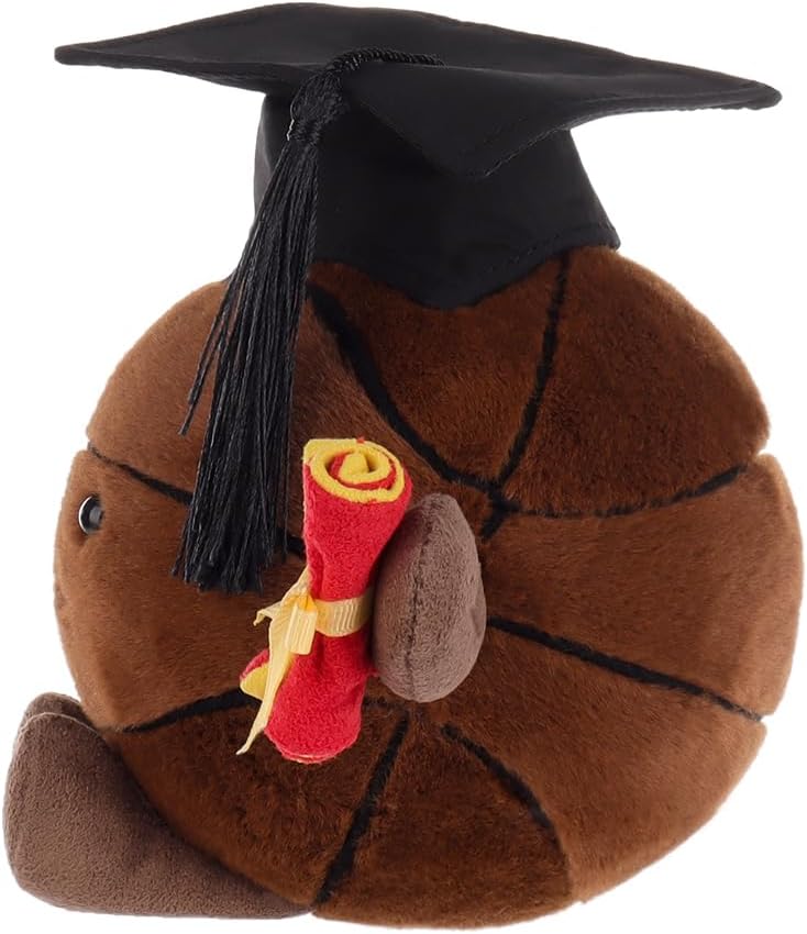 Apricot Lamb Graduated Basketball Plush Toy for Kids