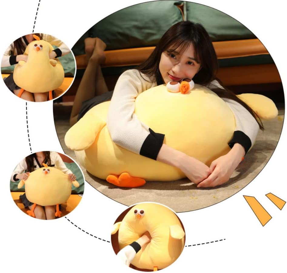 Funny Fat Chicken Plush Pillow Soft Hug Toy for Kids