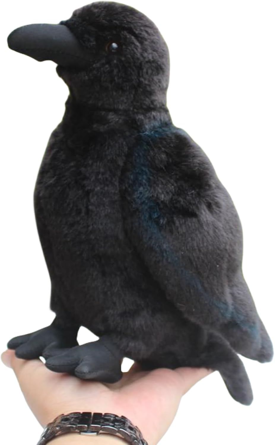 Whrigud Realistic Crow Plush Pillow Toy