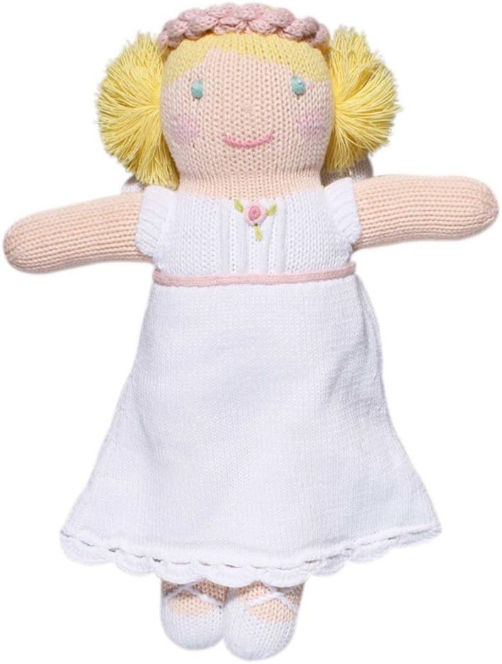 ZUBELS Baby Girls 12-Inch Hand-Knit Angel Toy