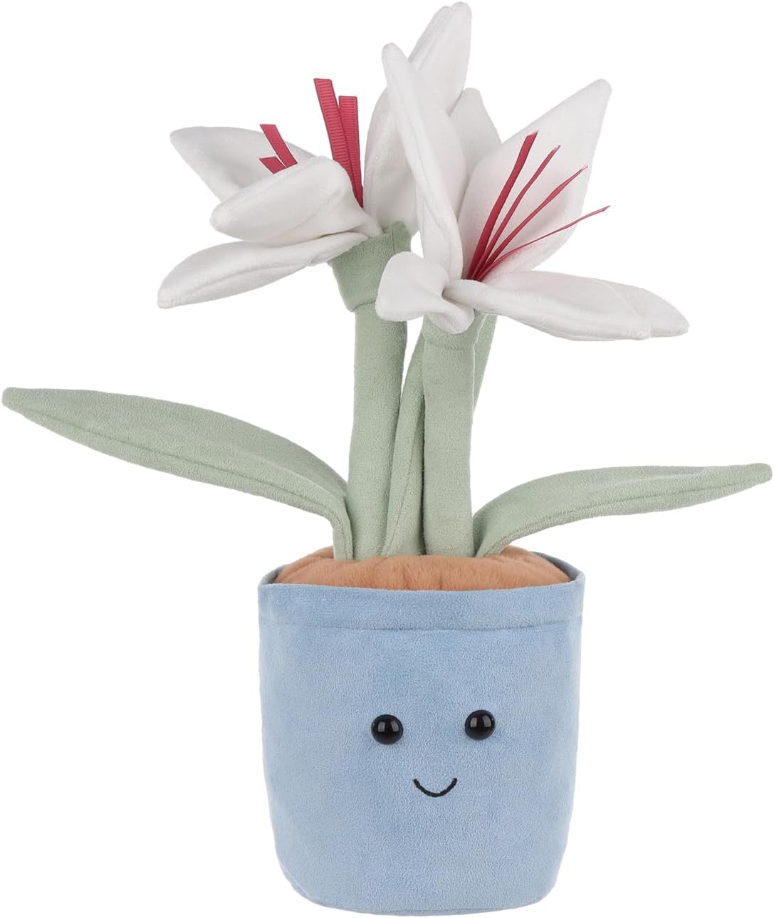 Apricot Lamb Potted Lily Flower Plush Stuffed Animal for Kids
