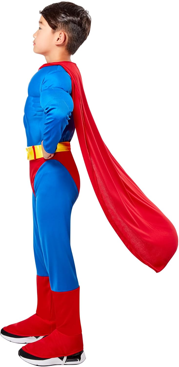 Rubies Super DC Heroes Deluxe Muscle Chest Superman Costume for Kids