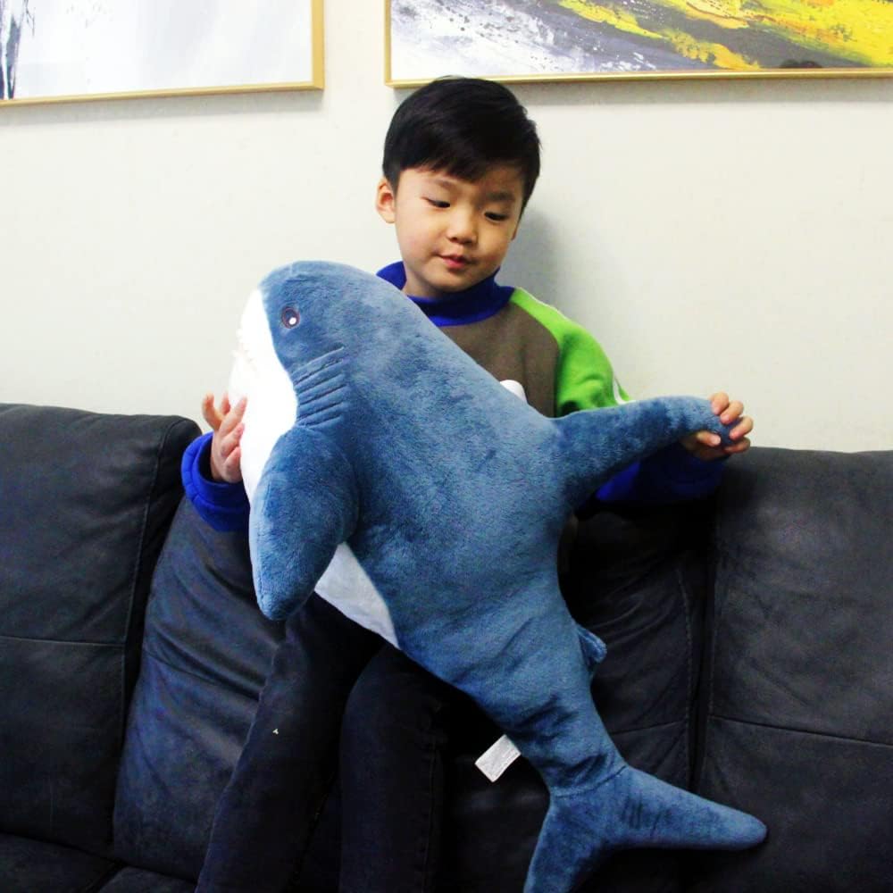 Ryttir 31 Inch Big Shark Plush Pillow