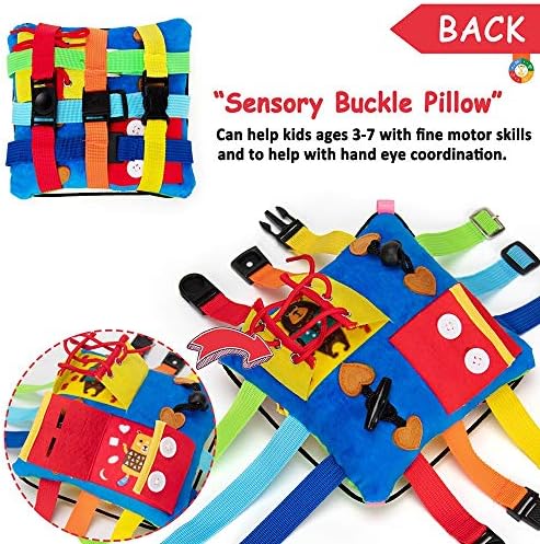 Teytoy Sensory Buckle Pillow for Fine Motor Skills 1