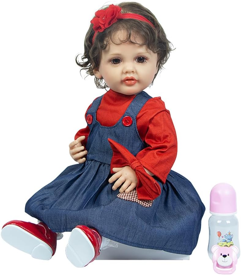 Pinky Reborn 22inch Realistic Baby Doll for Age 3