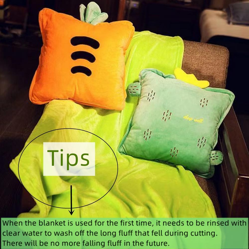 Rikyo 15 Fruit Travel Blanket Pillow Set