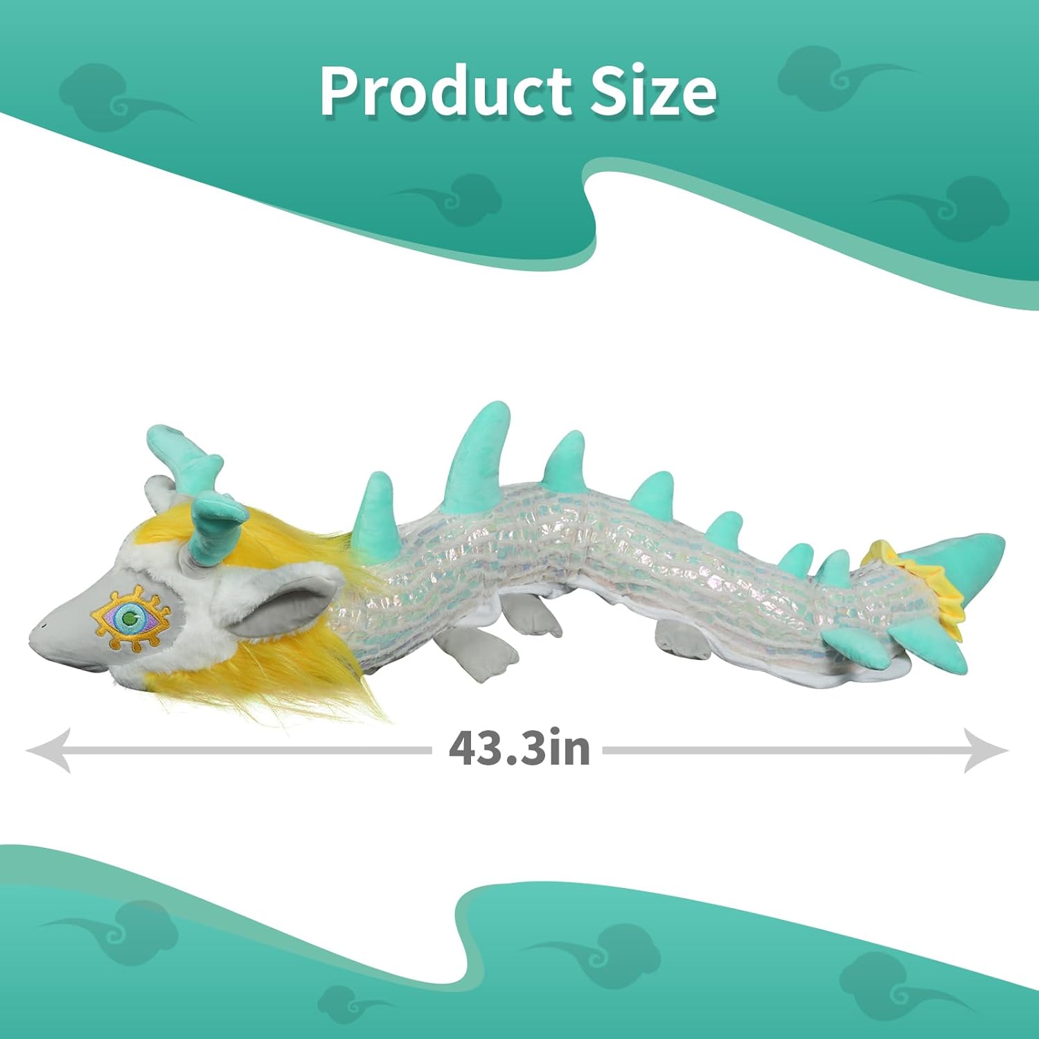 Nadou Light Dragon Plush Pillow 433 Inches