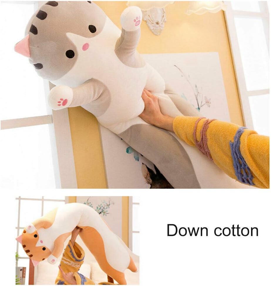 WUYU Plush Cat Pillow Soft Stuffed Kitten Toy for Kids