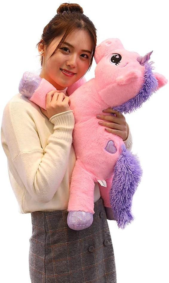 Lanmore 24 Unicorn Plush Pillow for Girls