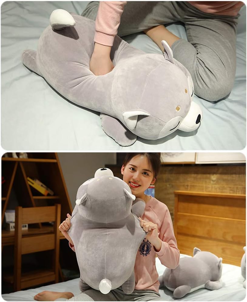 ERDAO Husky Plush Pillow for Kids and Adults 137 Inch