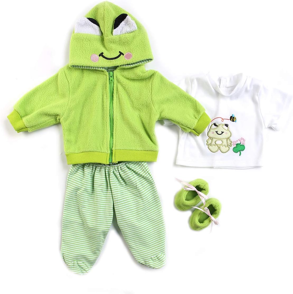 Medylove Reborn Baby Doll Green Suit Set