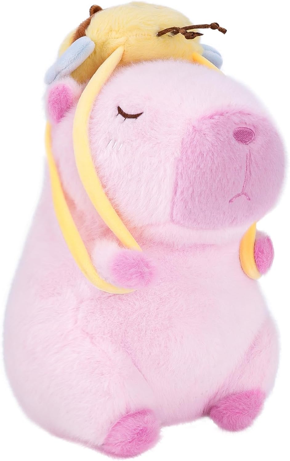 Capybara Plush Toy with Bee Backpack 9 Inch
