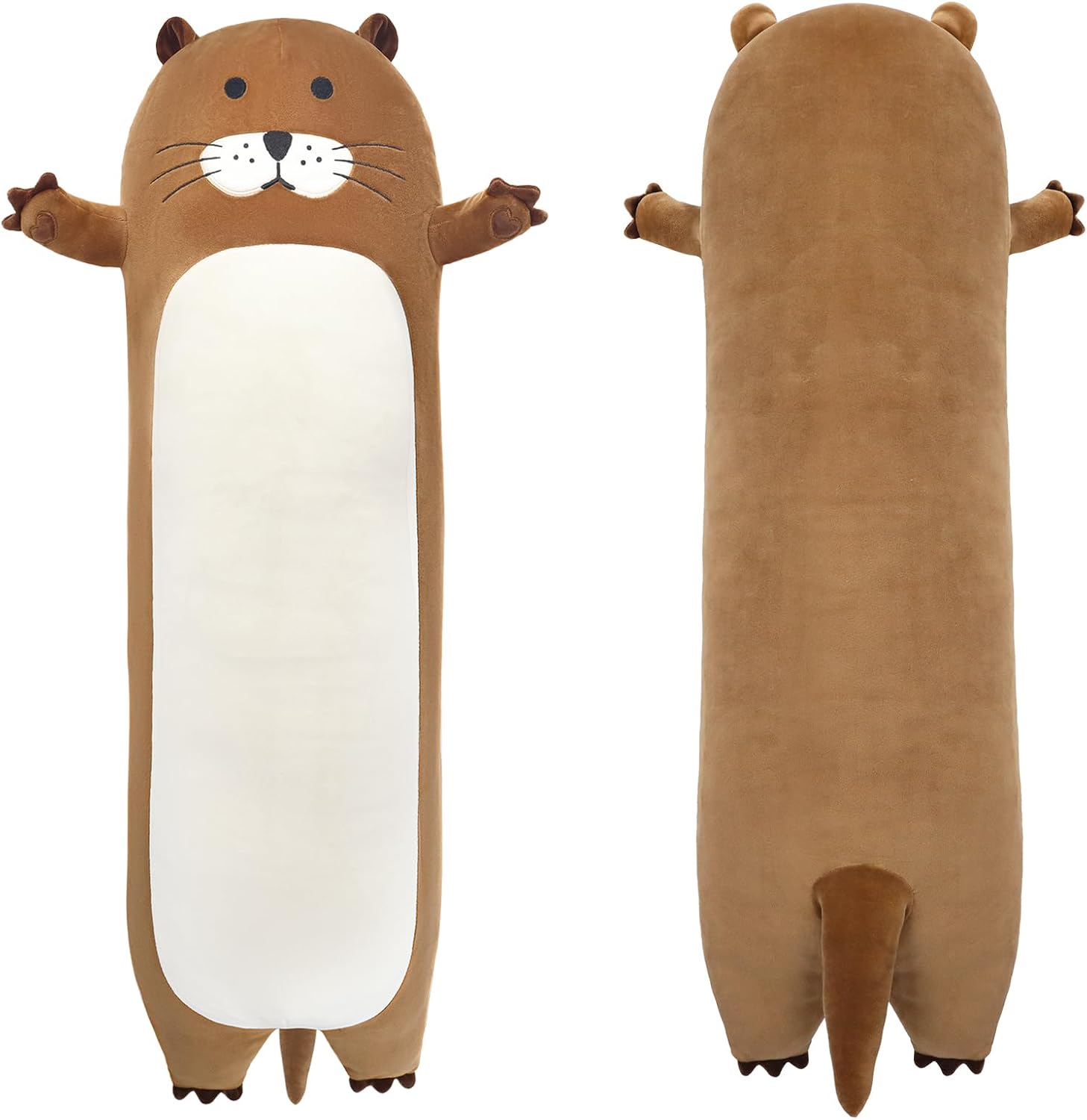 Giant Long Otter Plush Pillow for Kids - Cute Stuffed Animal Toy
