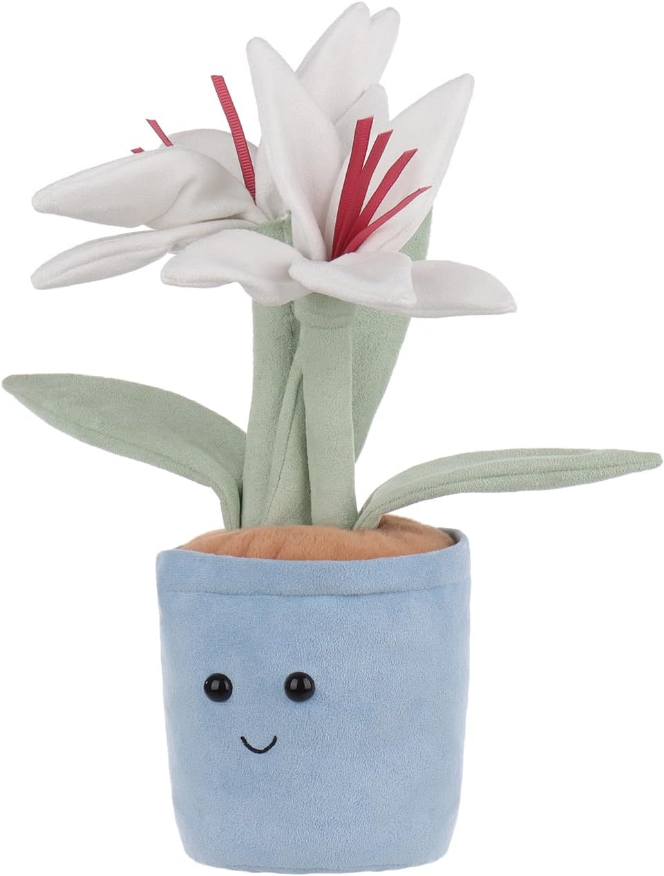 Apricot Lamb Potted Lily Flower Plush Stuffed Animal for Kids