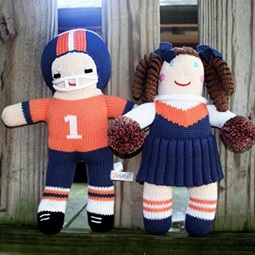Baby Boys Football Player Plush Toy 7-Inch Rattle