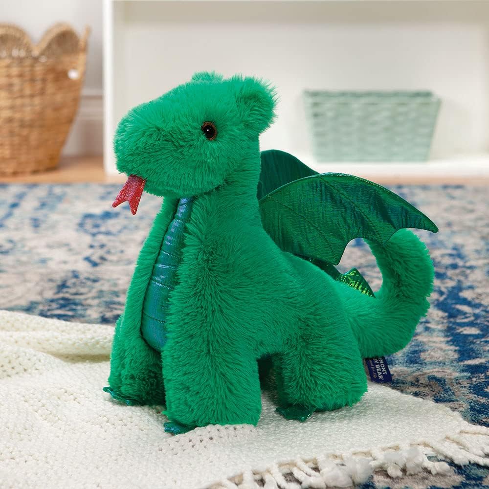 Vermont Teddy Bear Plush Dragon 18 Inch Green
