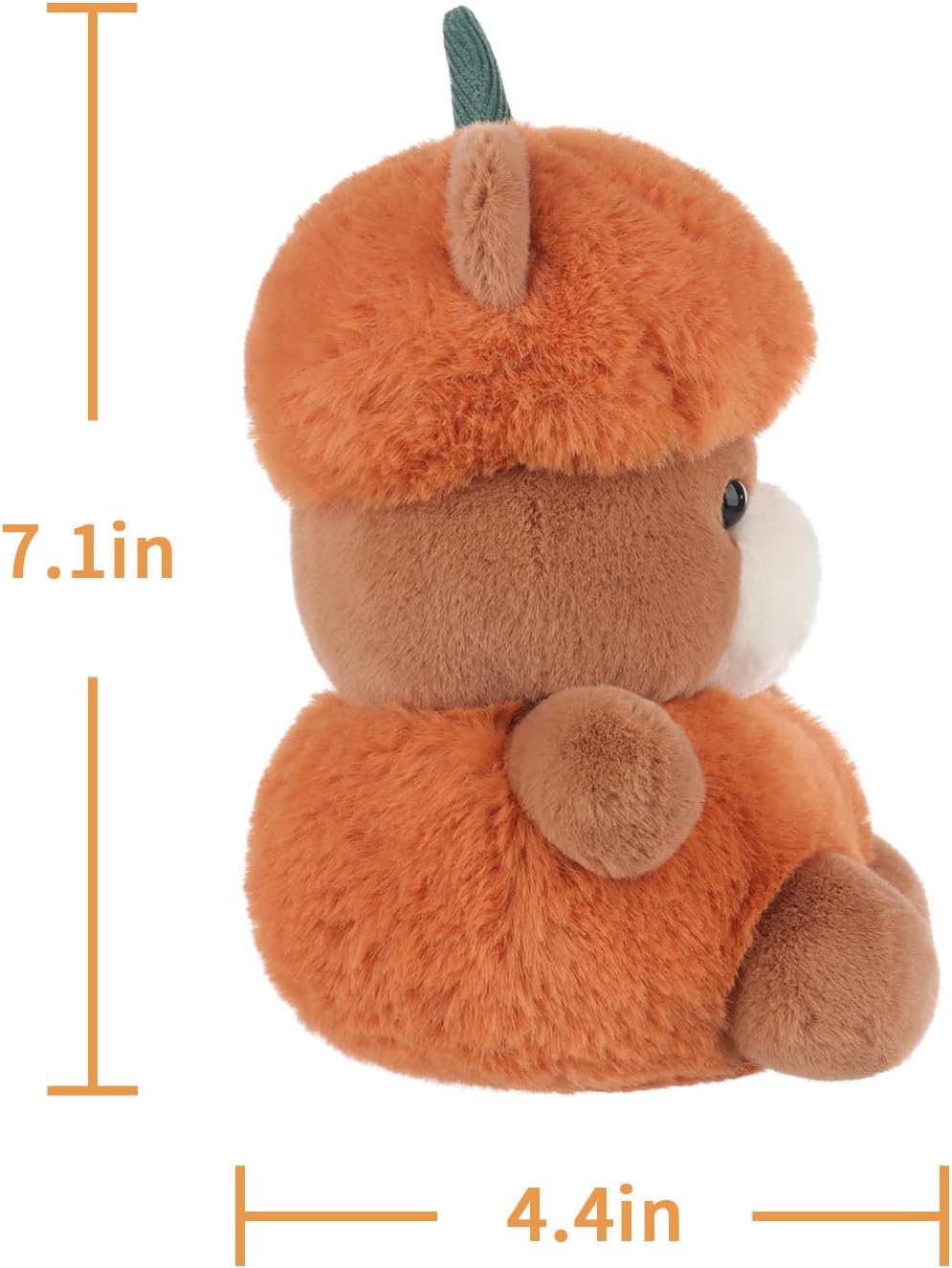 Apricot Lamb Pumpkin Bear Plush Toy for Kids