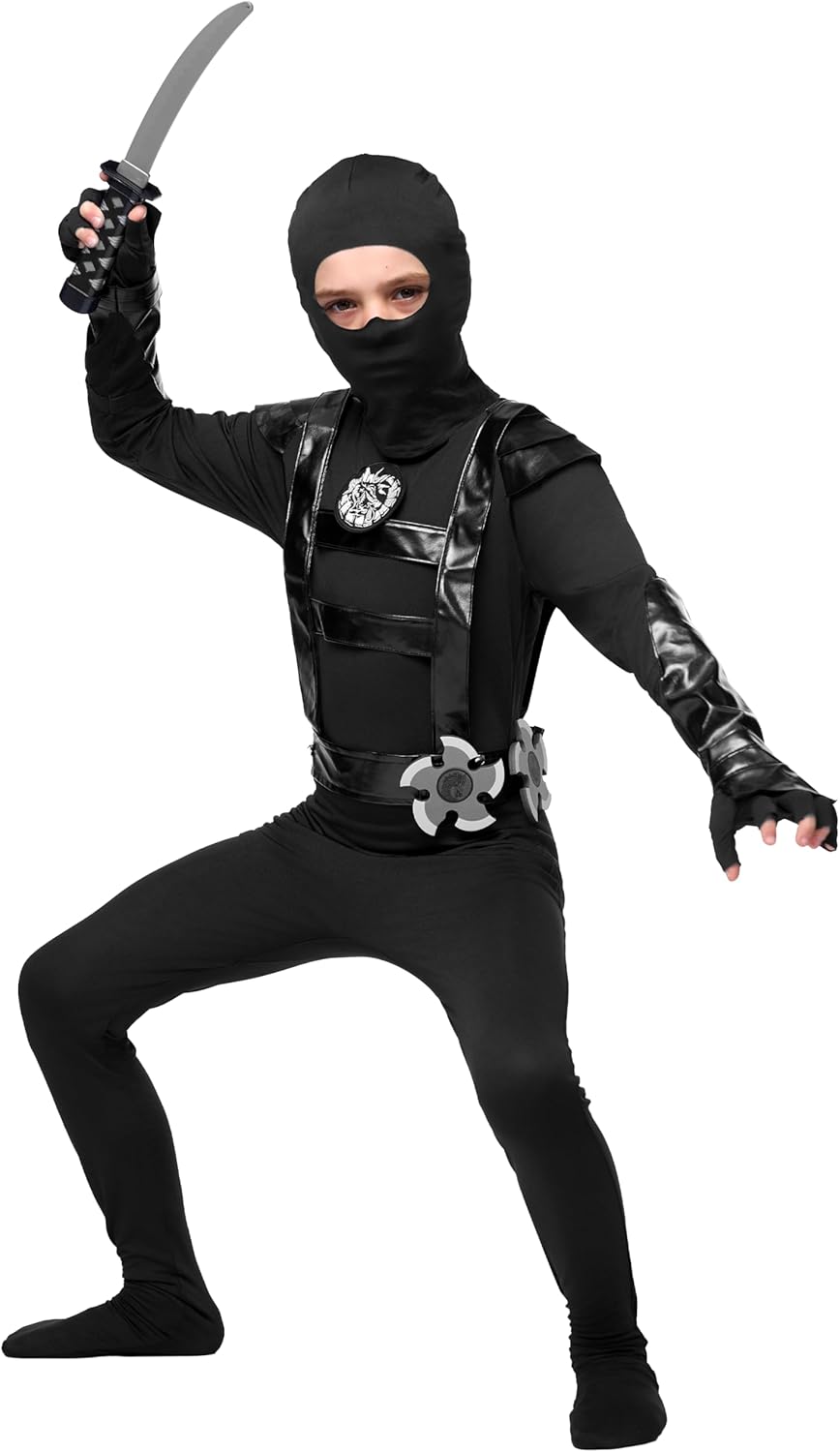 Spooktacular Halloween Ninja Costume for Boys