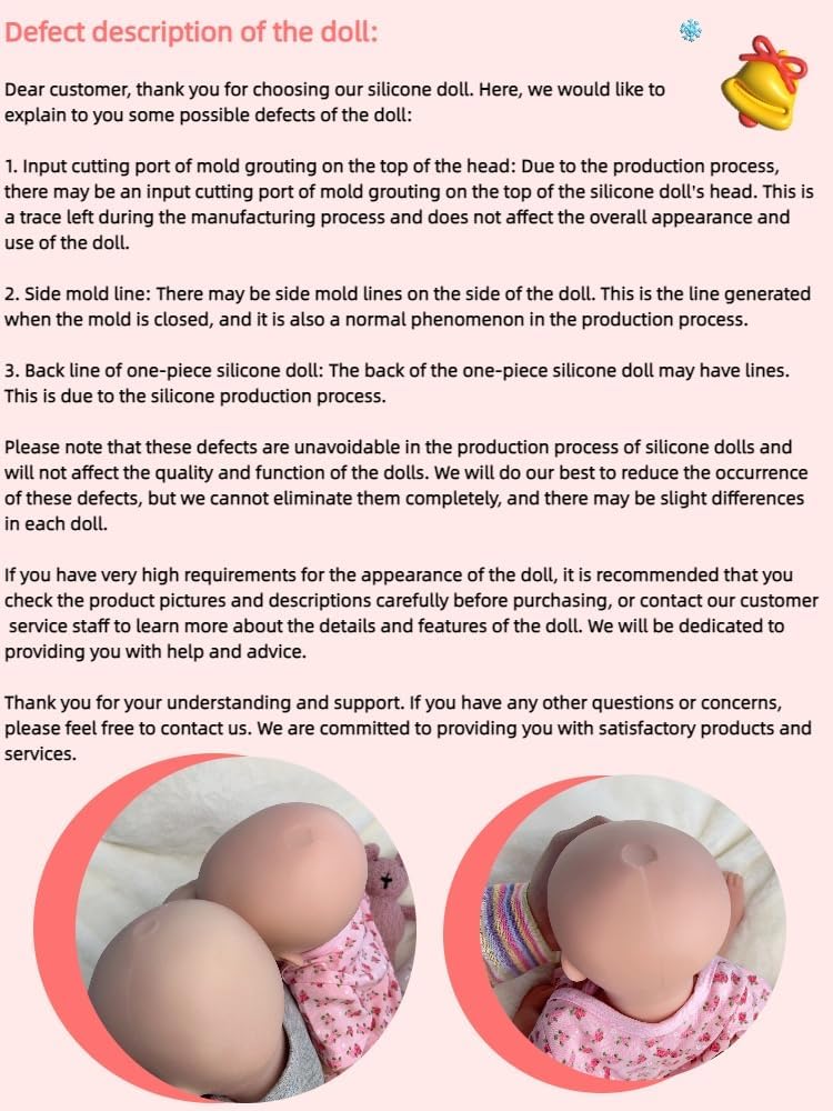 Abenduot 10inch Realistic Silicone Reborn Baby Doll