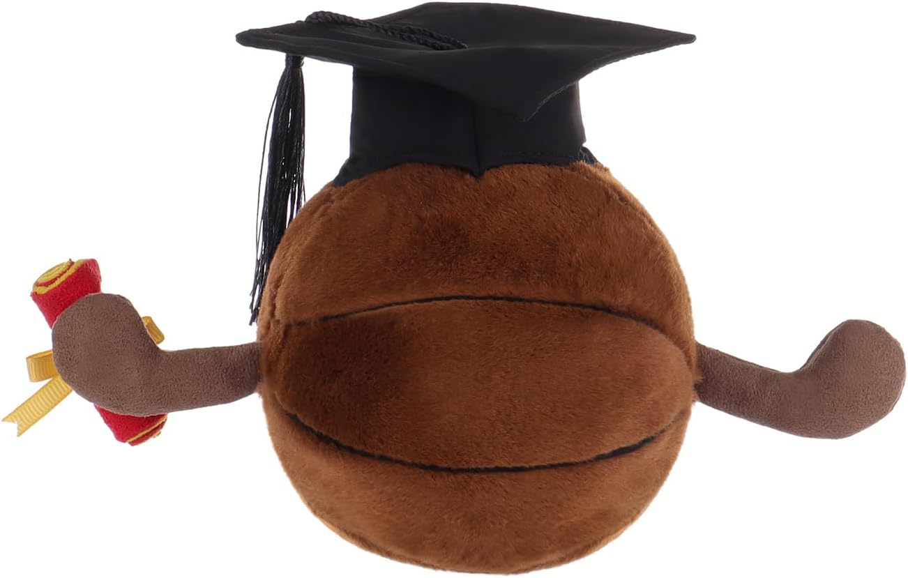Apricot Lamb Graduated Basketball Plush Toy for Kids