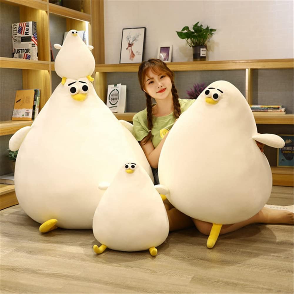 DEYI 26cm Simulation Mother Hen Plush Doll