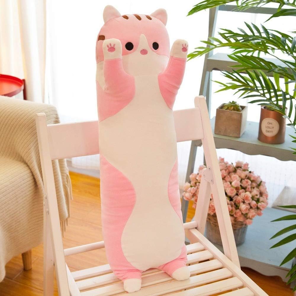 Shangman Plush Cat Pillow Cute Soft Stuffed Kitten Toy
