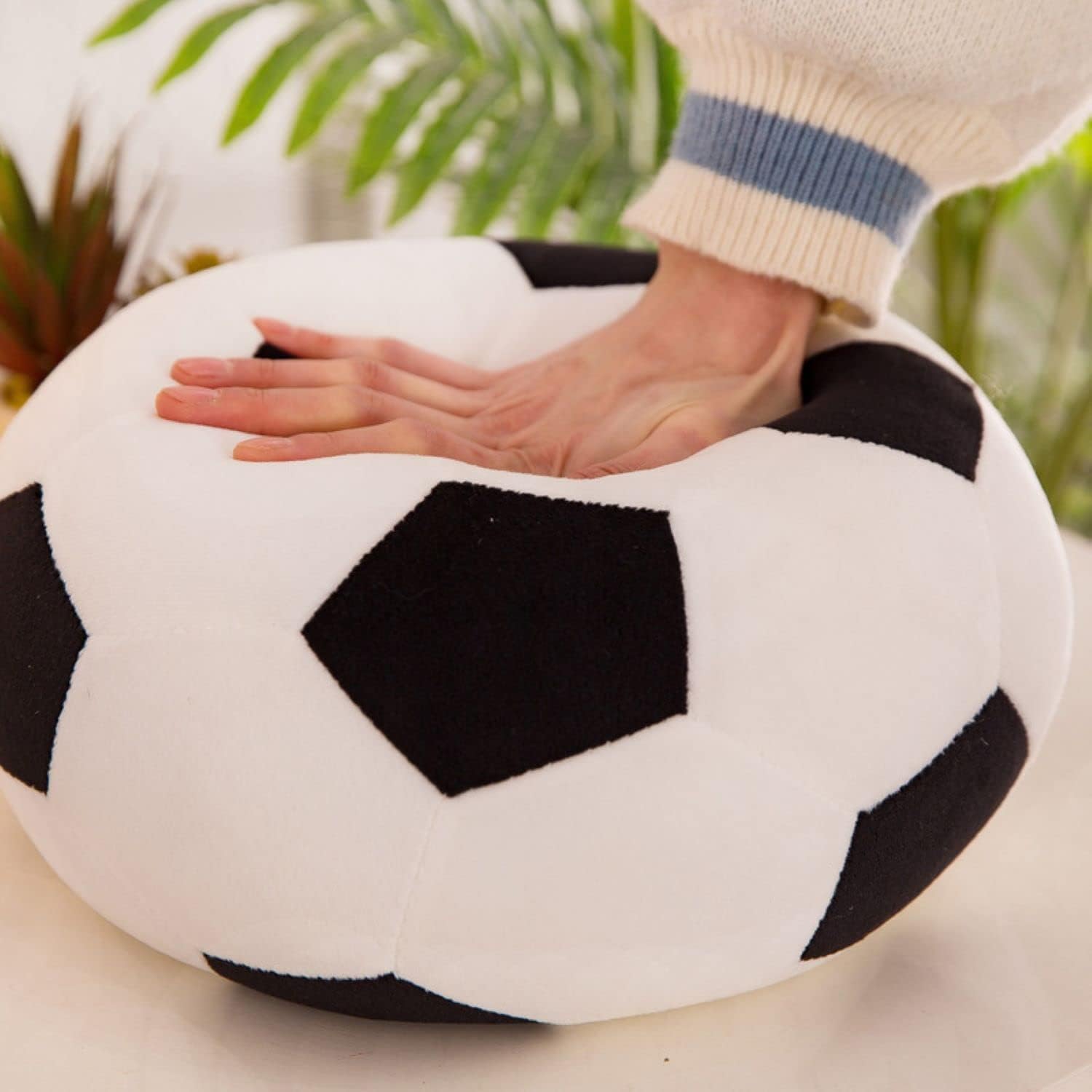 Plush Soccer Ball 118 Inch Soft Football Stuffed Toy Pillow