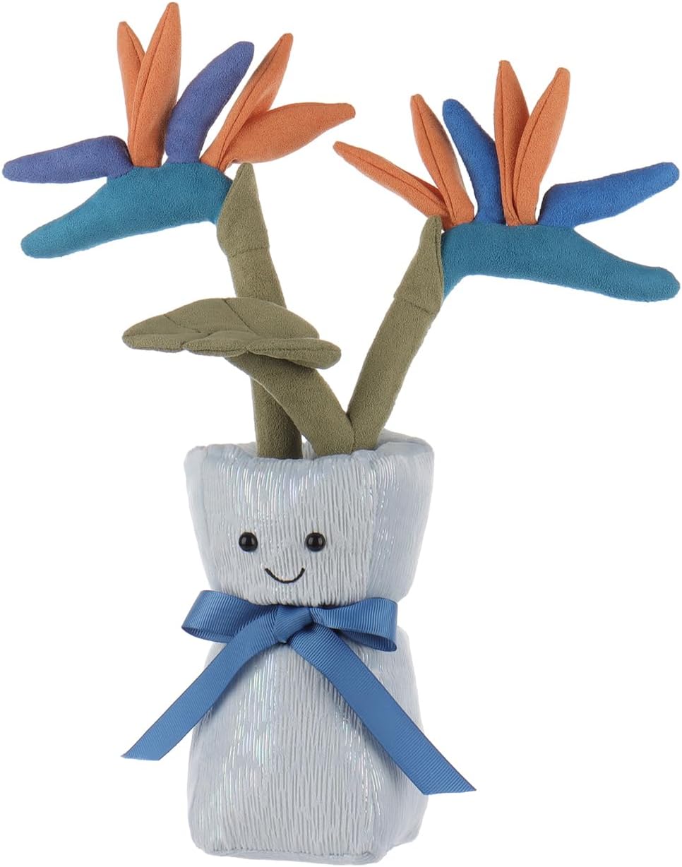 Apricot Lamb Paradise Bird Vase Stuffed Animal - 13 Inches