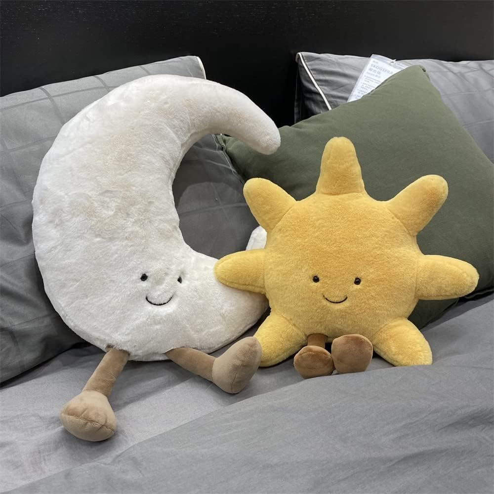 JOSON Sun Shaped Plush Pillow Soft Cute Home Decor