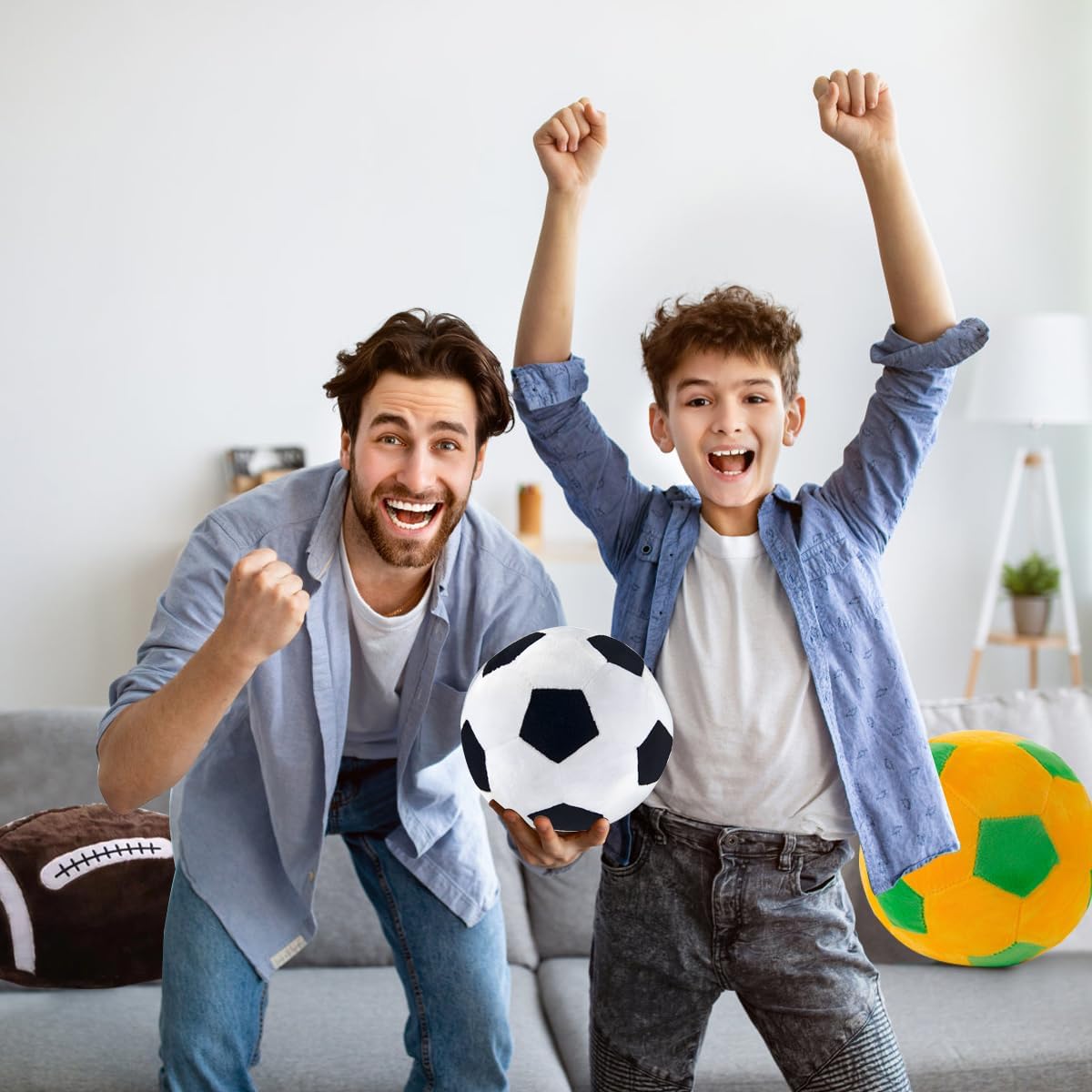Baseball Plush Pillow - Fluffy Soft Throw Toy for Kids