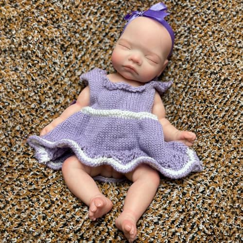 Abenduot 10inch Realistic Baby Doll Girl