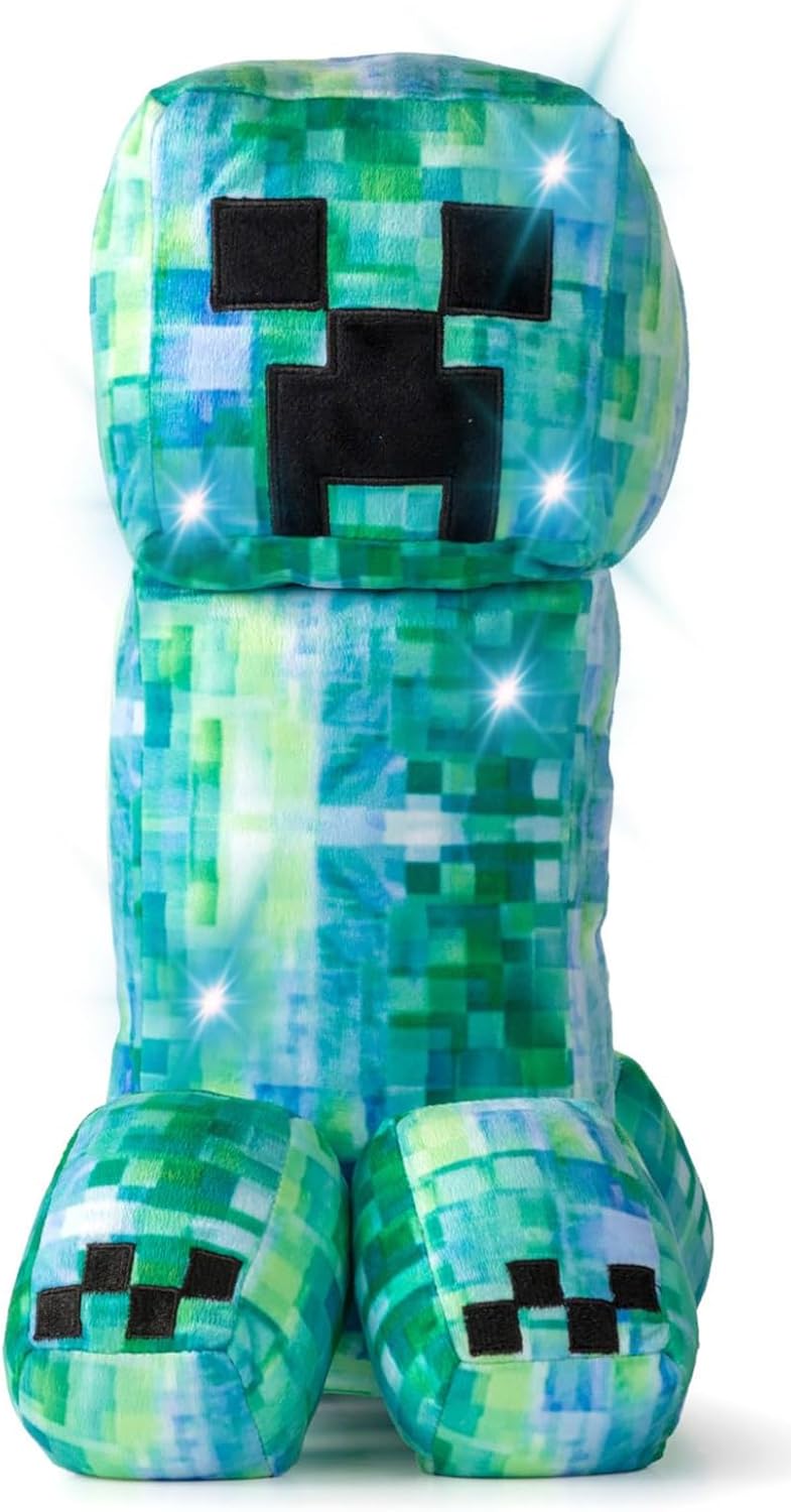 Jay Franco Minecraft Creeper Pillow Buddy - LED Light Up Plush 16 Inches