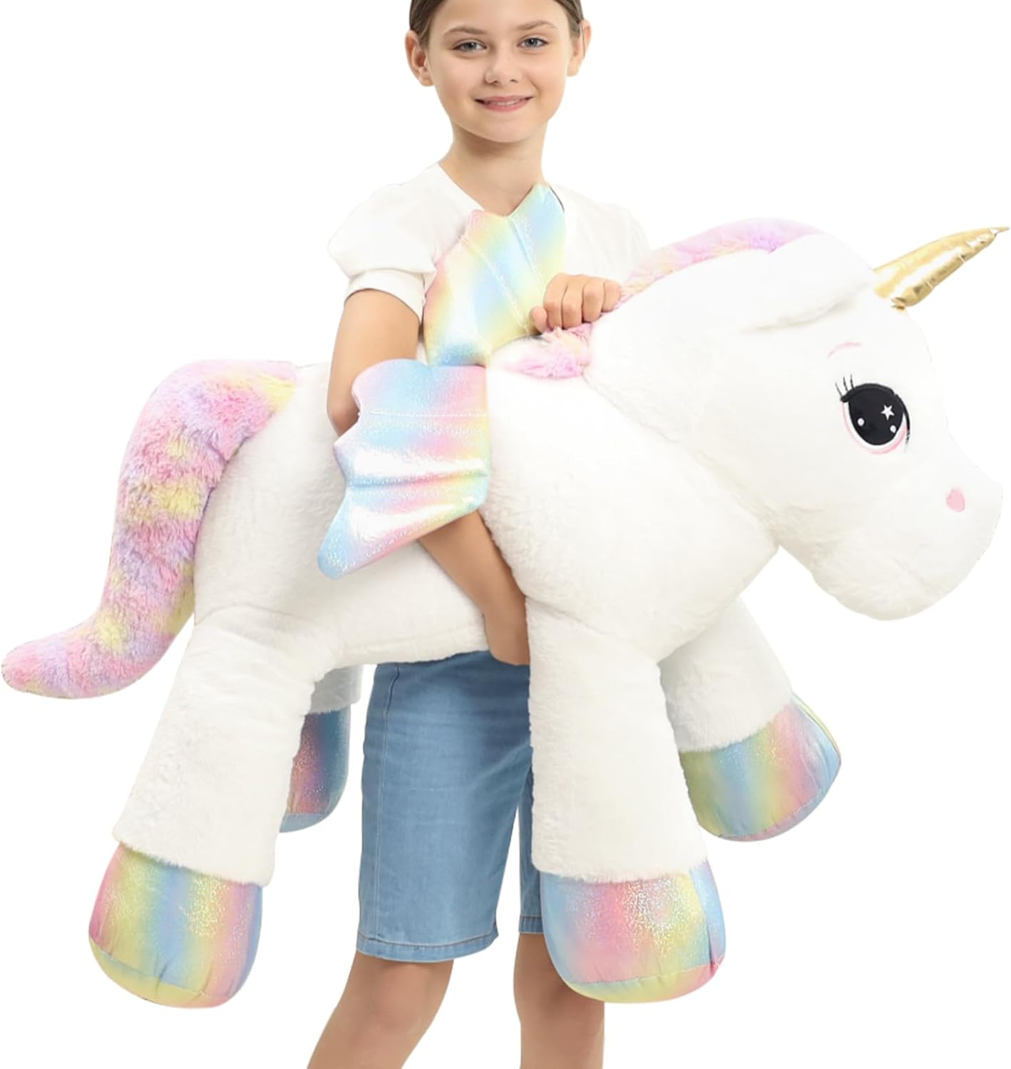 44 Inch Giant Unicorn Plush Pillow Toy