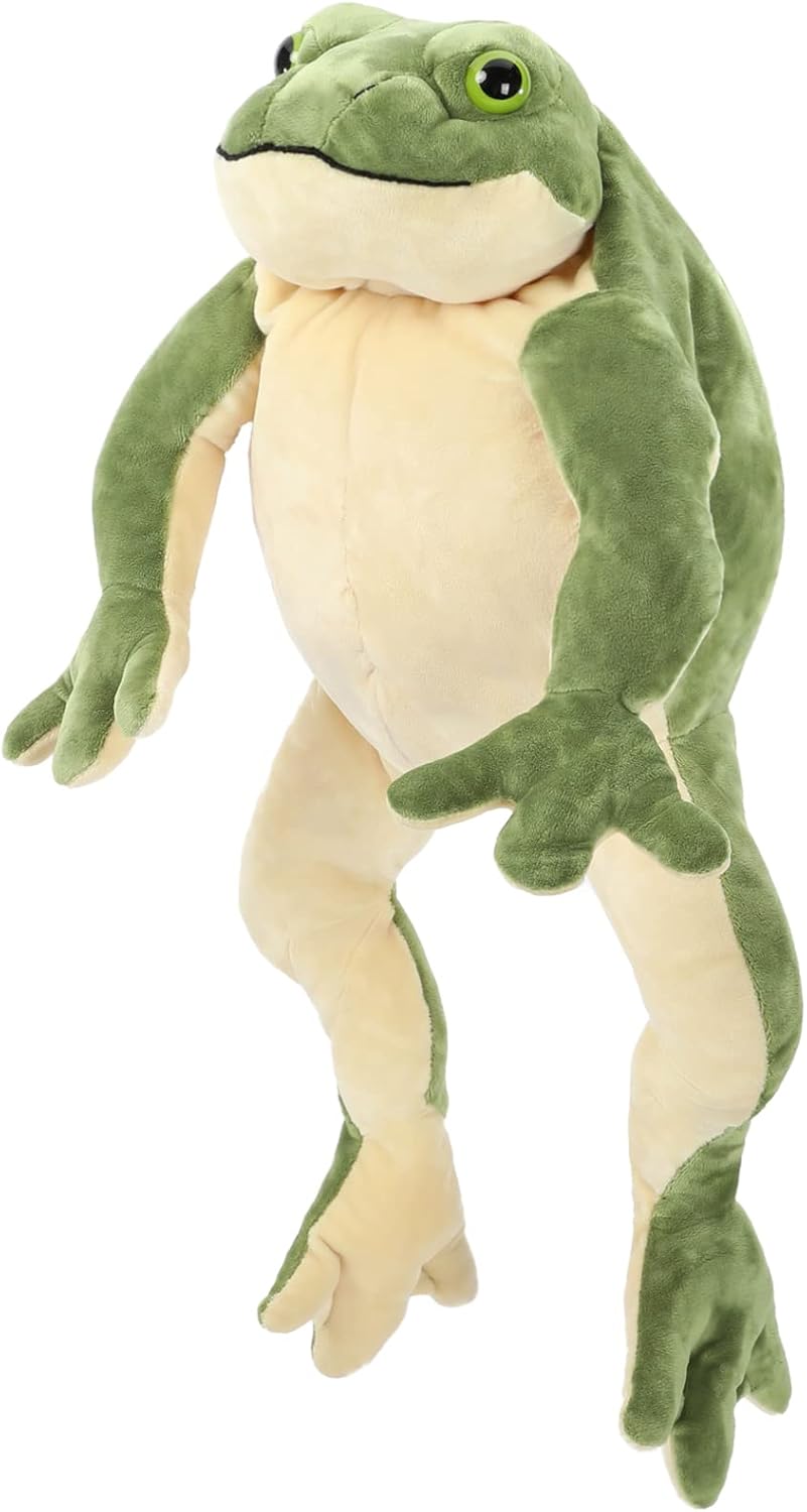 MorisMos Giant Frog Plush Toy 22 Inch Green Stuffed Animal