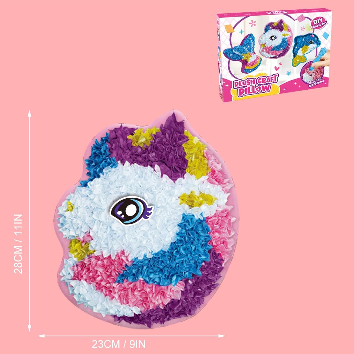Whatstem Plush Unicorn Pillow DIY Craft Kit