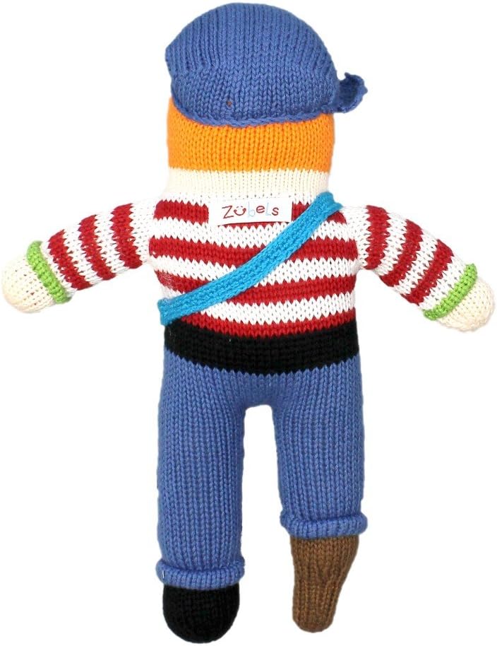 ZUBELS Baby Boys Pirate Rattle Toy 7-Inch