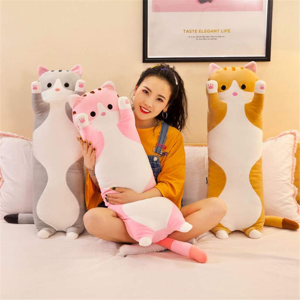 Shangman Plush Cat Pillow Cute Soft Stuffed Kitten Toy