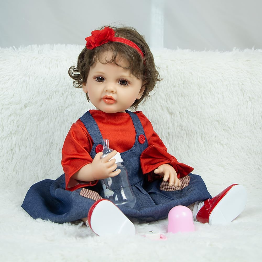 Pinky Reborn 22inch Realistic Baby Doll for Age 3