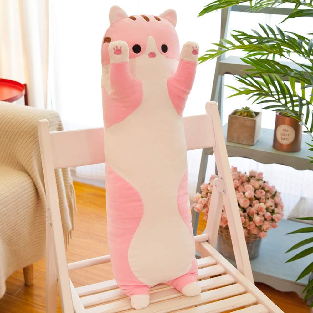WUYU Plush Cat Pillow Soft Stuffed Kitten Toy Gift for Kids