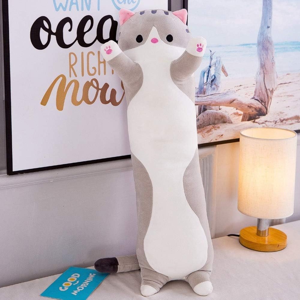 Shangman Plush Cat Pillow Cute Sleeping Toy for Kids and Friends