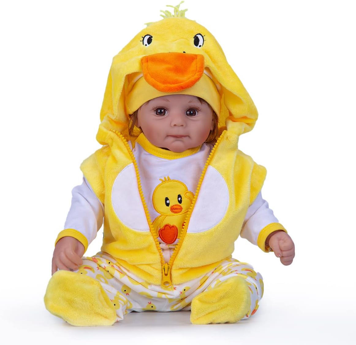 Yellow Duck Reborn Baby Doll Clothes 5pcs Set