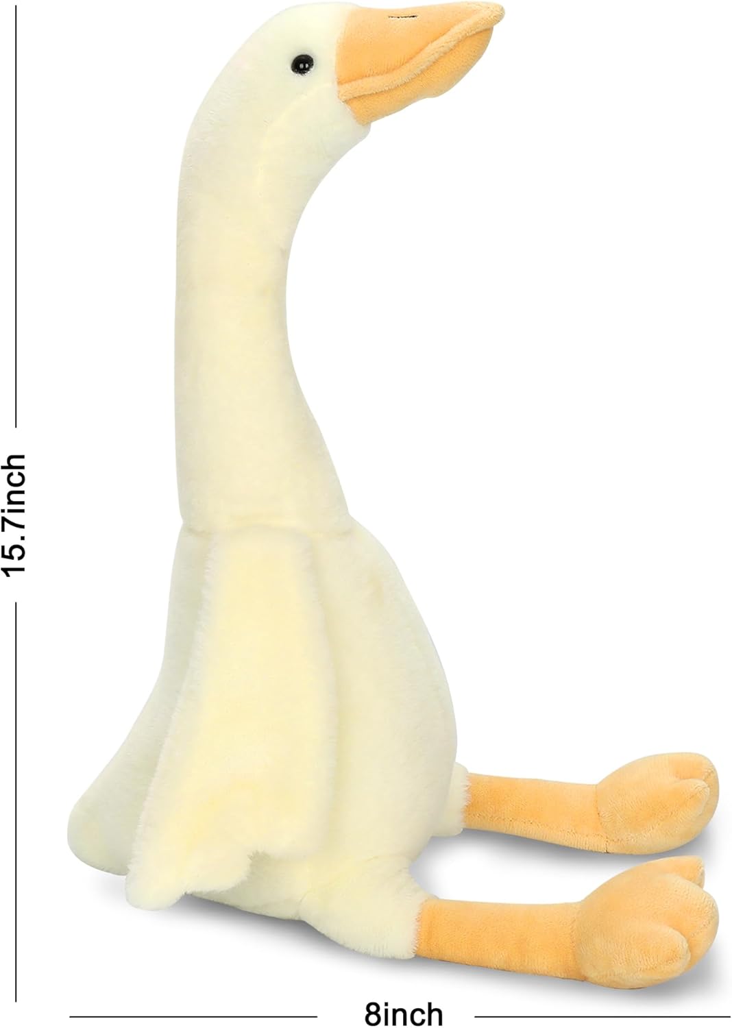 Soft White Goose Plush Toy Pillow for Kids