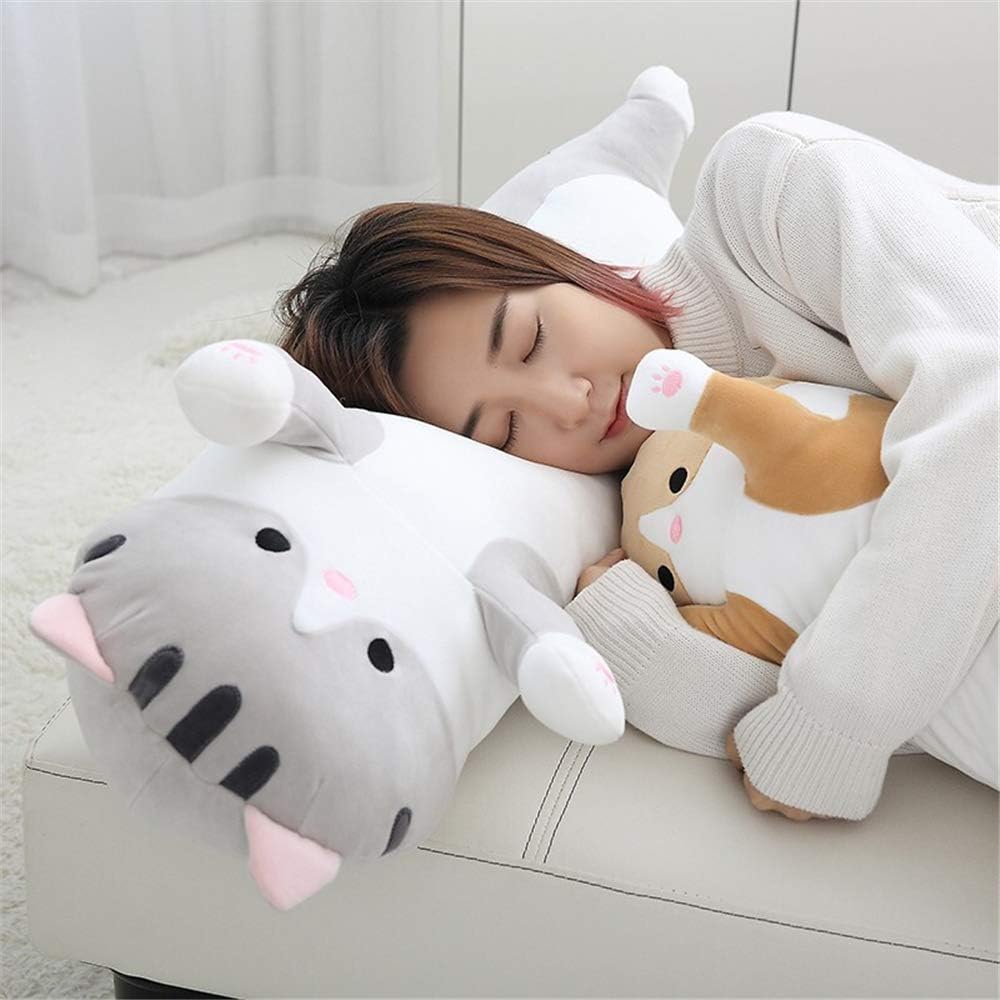Shangman Plush Cat Pillow Cute Sleeping Toy for Kids and Friends