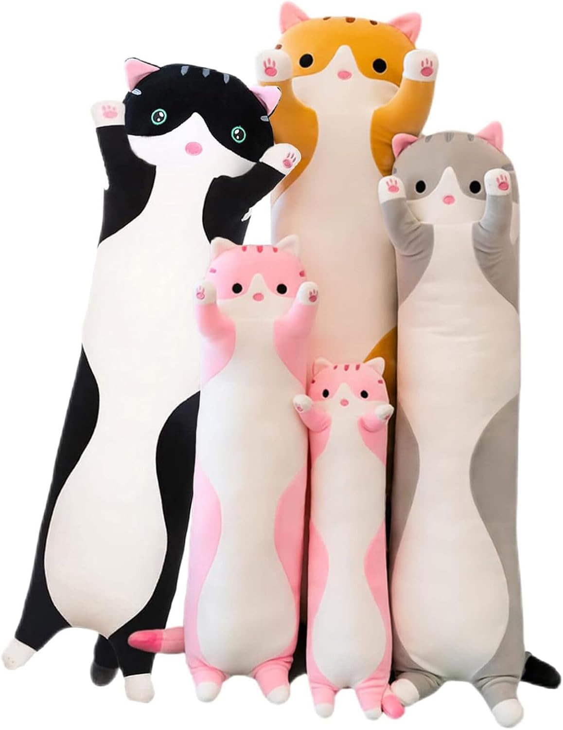 Somao Long Cat Plush Pillow Soft Hugging Pillow for Kids