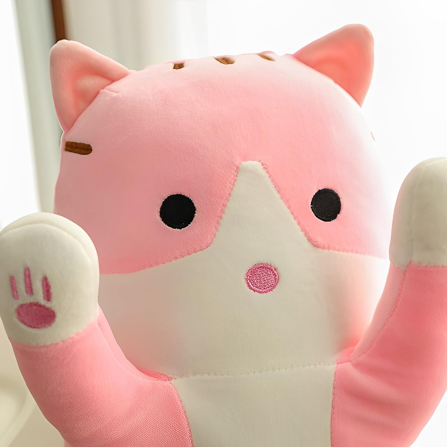 WUYU Plush Cat Pillow Soft Stuffed Kitten Toy Gift for Kids