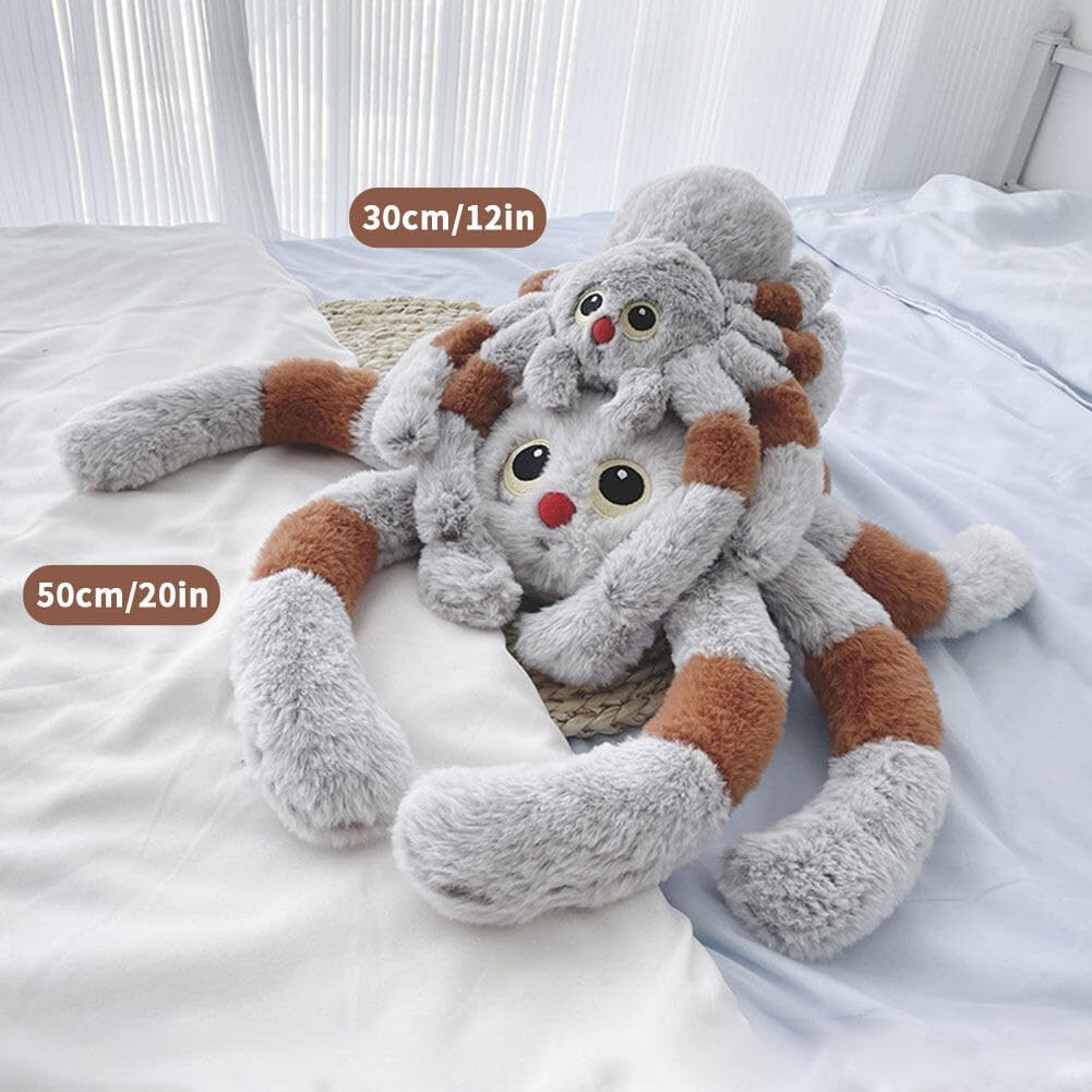 Red Nose Spider Plush Pillow for Halloween Birthday Gifts